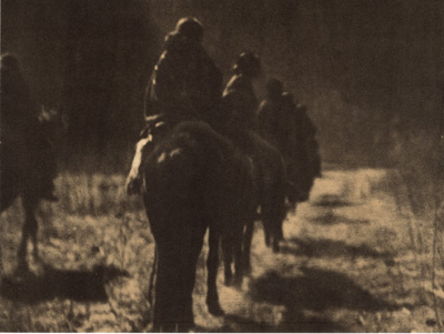 THE VANISHING RACE — NAVAHOEDWARD CURTIS NORTH AMERICAN INDIAN PHOTO